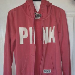 Brand PINK zip up sweater.